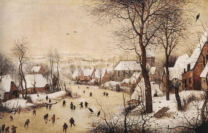 BRUEGEL, Pieter the Elder Winter Landscape with Skaters and Bird Trap China oil painting art